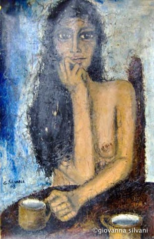 Junge Frau, Oel auf Leinwand, 1968